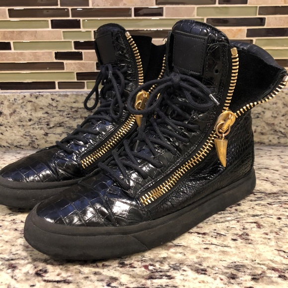 Giuseppe Zanotti Shark Tooth Hi Tops - Picture 7 of 7